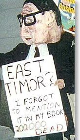 Dr. K and protestor