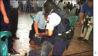 Arrest at Xanana Speech