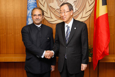 President Ramos-Horta met with UN Secretary-General Ban Ki-Moon in New York.
