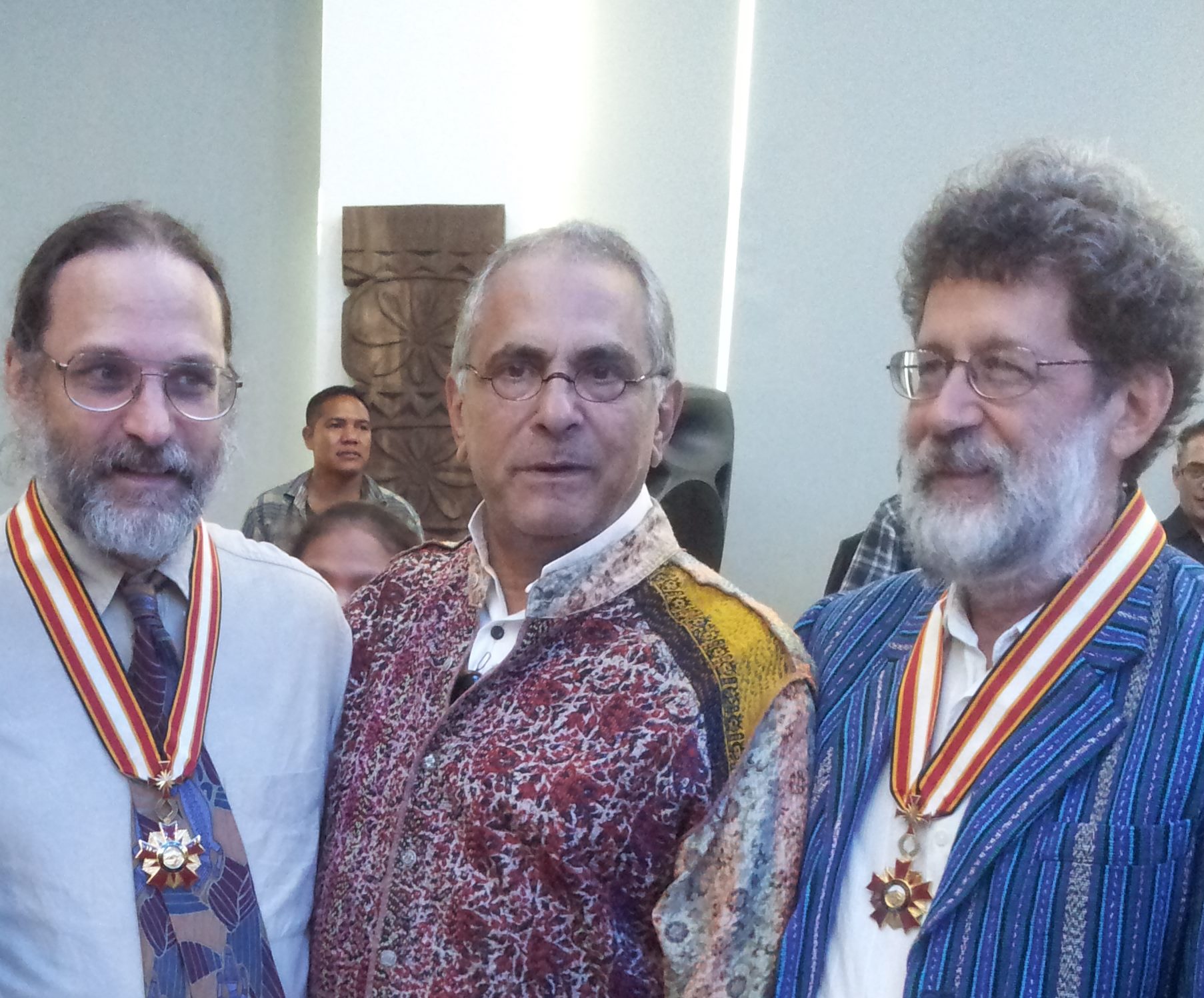 ETAN's John M. Miller and Charles Scheiner with Jose Ramos-Horta