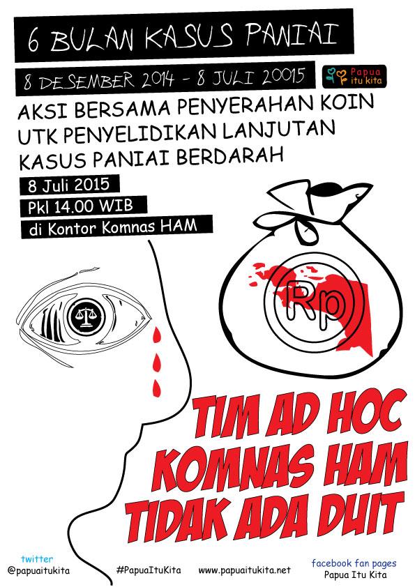 Call to send coins to Komnas HAM to support human rights investigations.